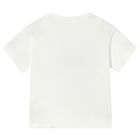 Younger Boys Ivory Tiger T-Shirt, 2, hi-res