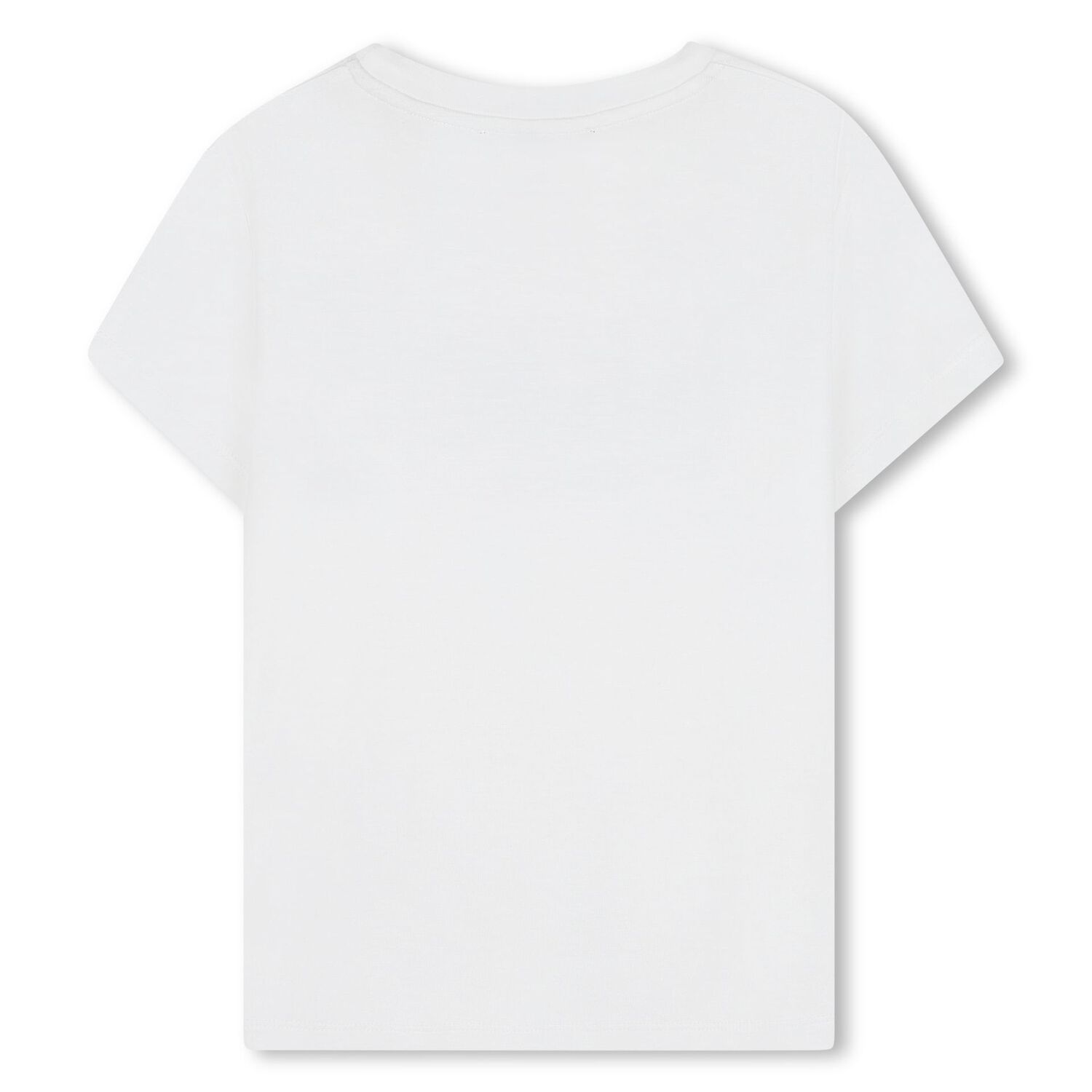 Girls White Embellished Logo T-Shirt, 1, hi-res