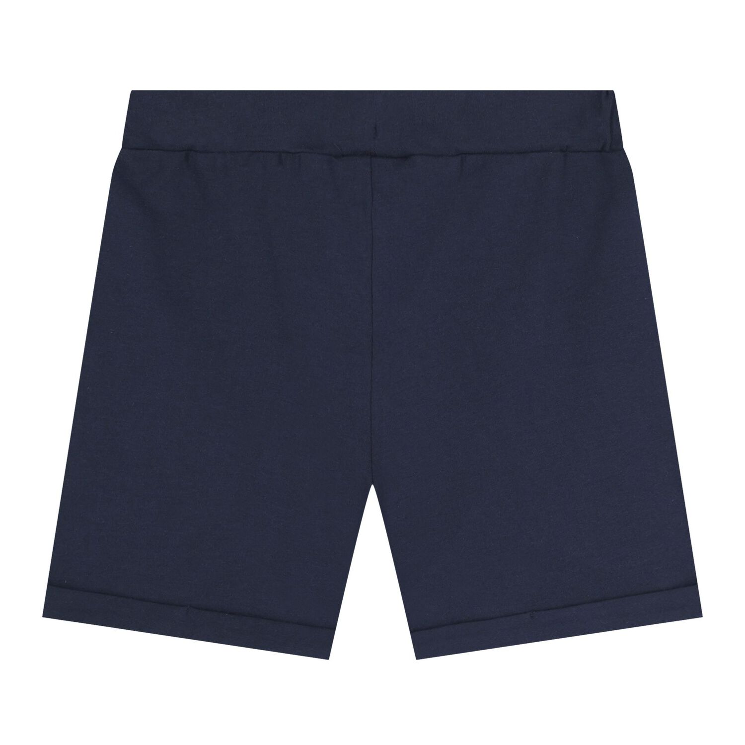 Baby Boys White & Navy Blue Teddy Bear Shorts Set, 1, hi-res