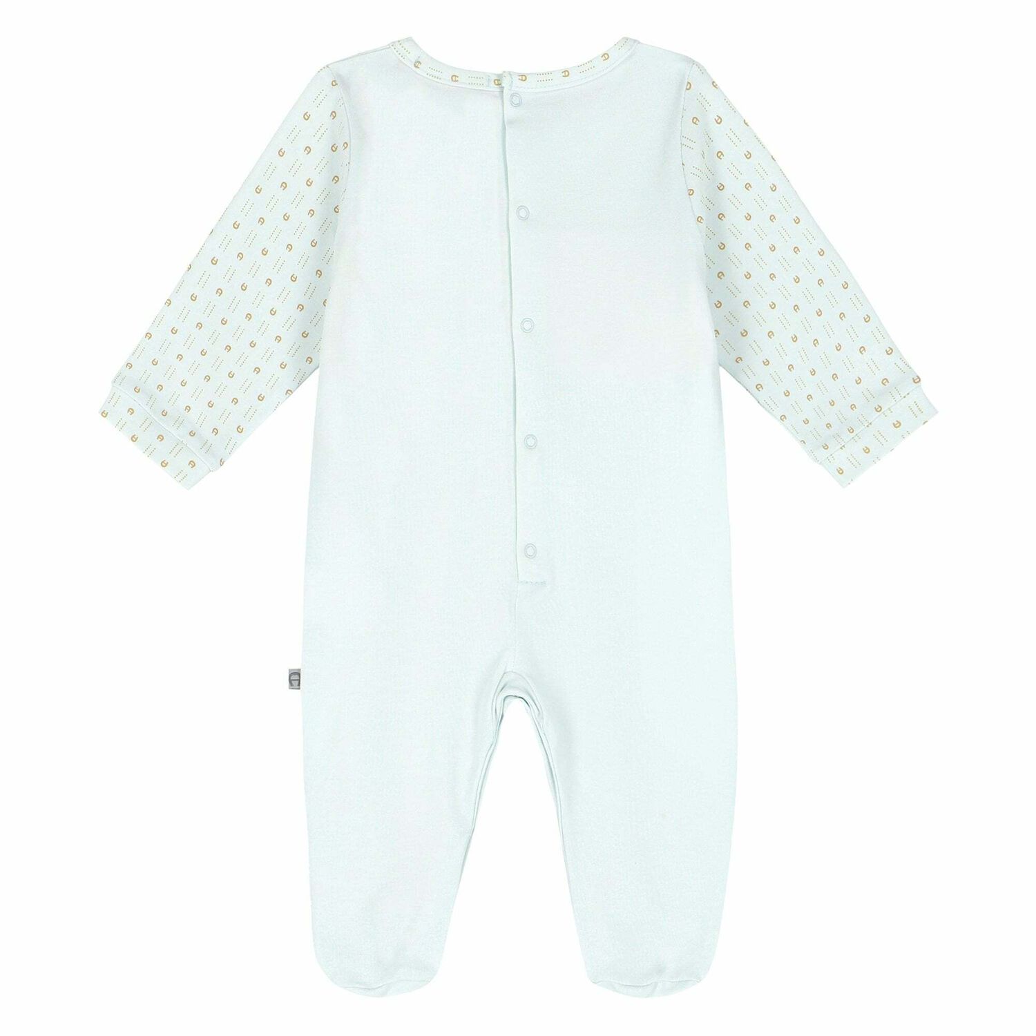 Boys Blue & Gold Logo Babygrow, 2, hi-res