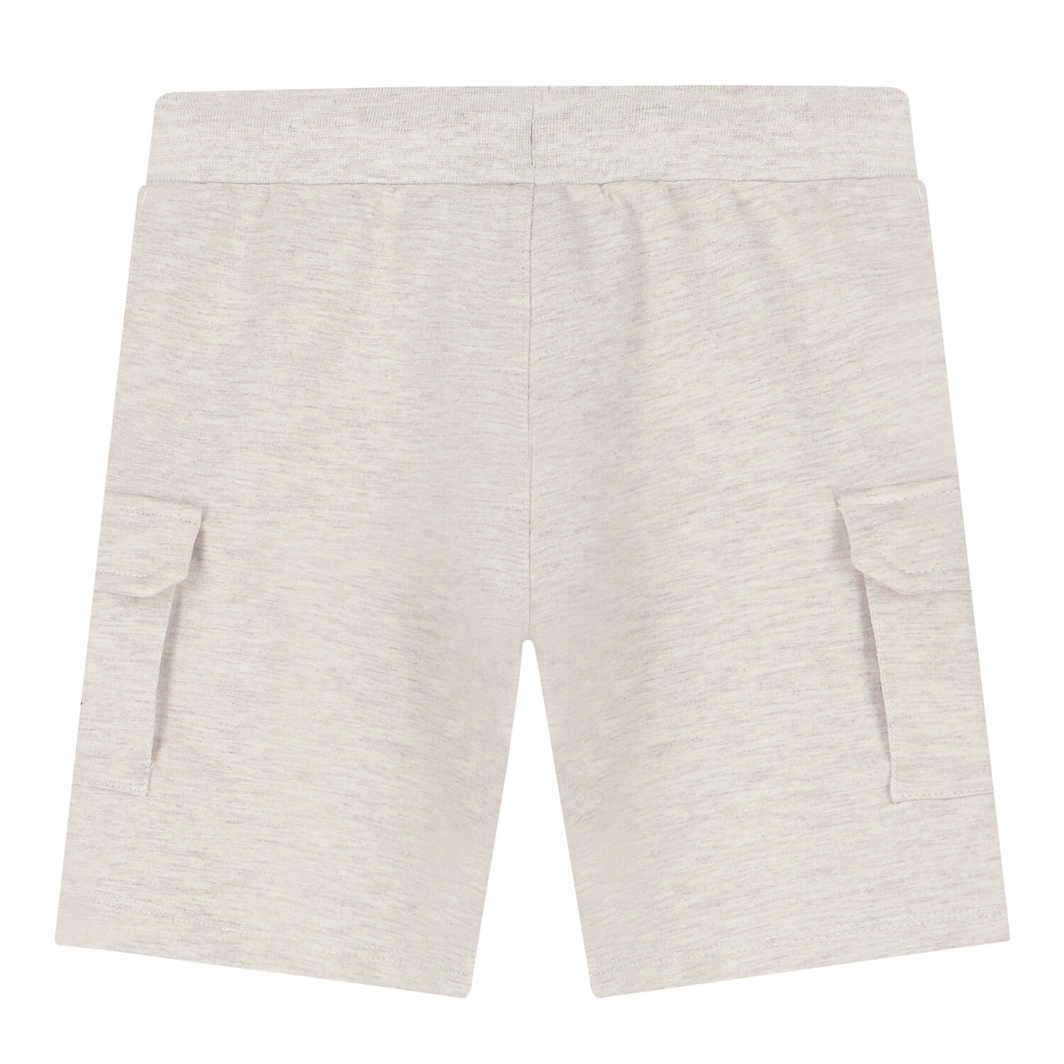 Younger Boys Beige Logo Shorts, 1, hi-res