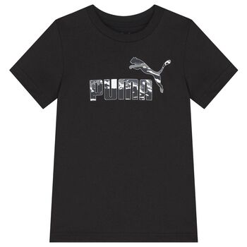 Boys Black Logo T-Shirt
