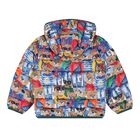 Younger Boys Multi-Coloured Teddy Bear Logo Padded Puffer Jacket, 1, hi-res