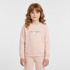Younger Girls Pink Logo Tracksuit, 8, hi-res