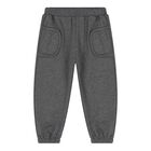 Baby Boys Grey & White Dinosaur Tracksuit ( 3 Piece ), 1, hi-res