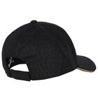 Girls Black Logo Cap, 1, hi-res