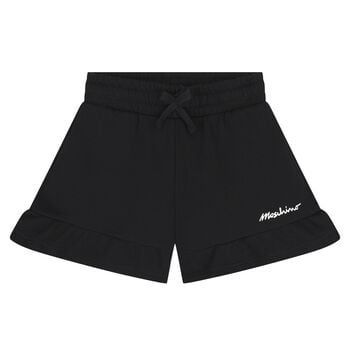 Girls Black Logo Shorts