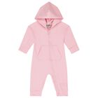 Baby Girls Pink Logo Softskin Romper, 2, hi-res