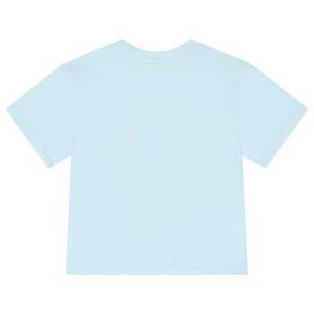 Boys Blue Elephant Logo T-Shirt