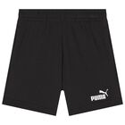 Boys White & Black Logo Shorts Set, 1, hi-res