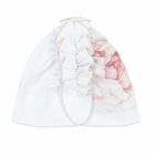 Baby Girls White Printed Hat, 1, hi-res