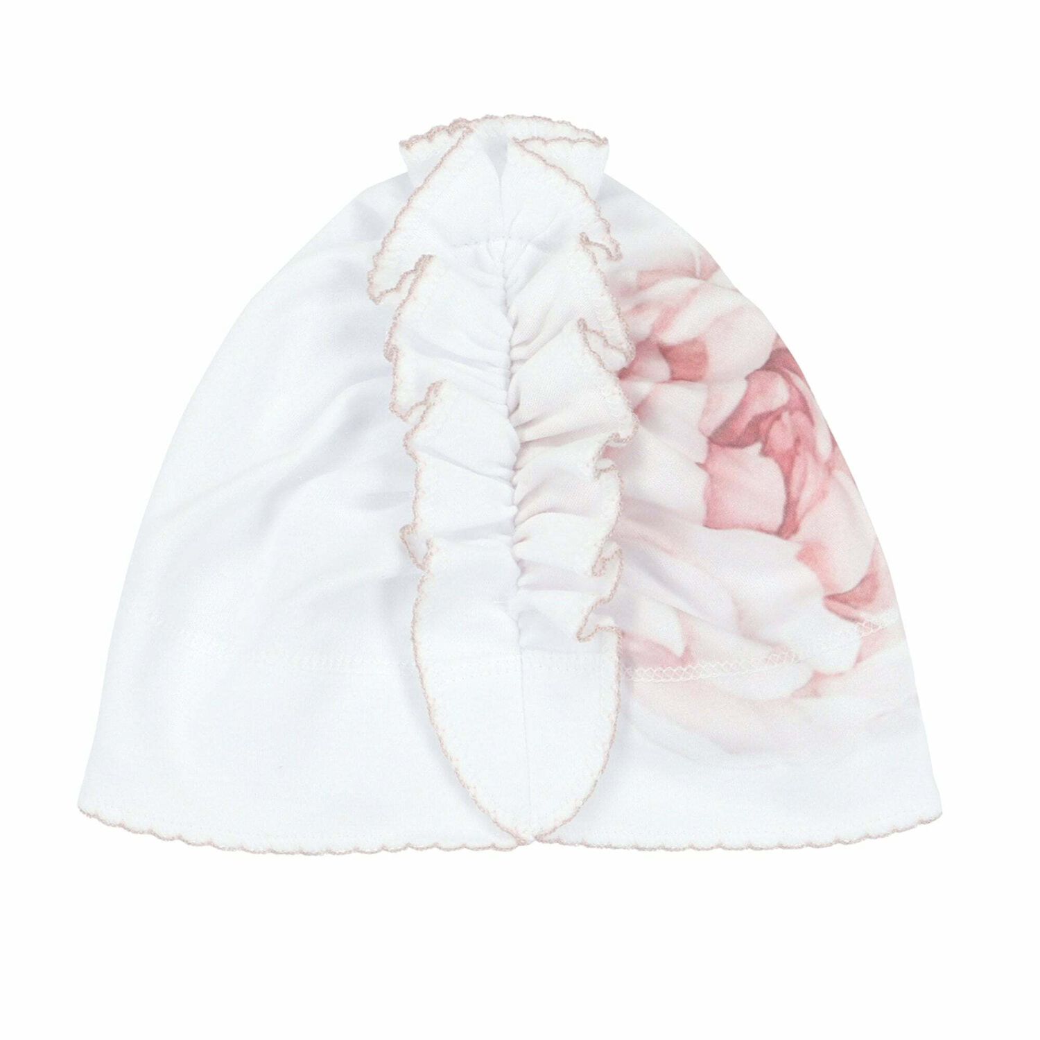 Baby Girls White Printed Hat, 1, hi-res image number null