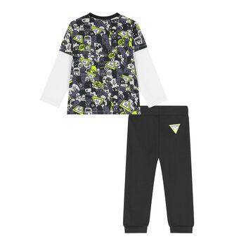 Baby Boys Grey Logo Joggers Set