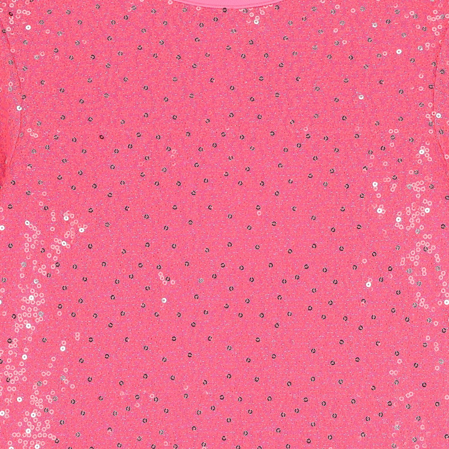 Girls Pink Embellished Sequin Dress, 1, hi-res