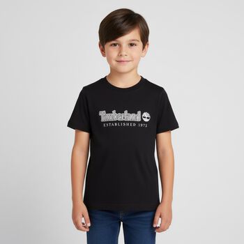 Boys Black Logo T-Shirt