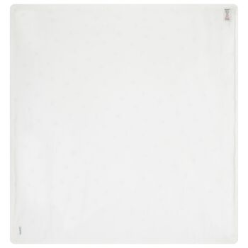 White Teddy Bear Baby Blanket