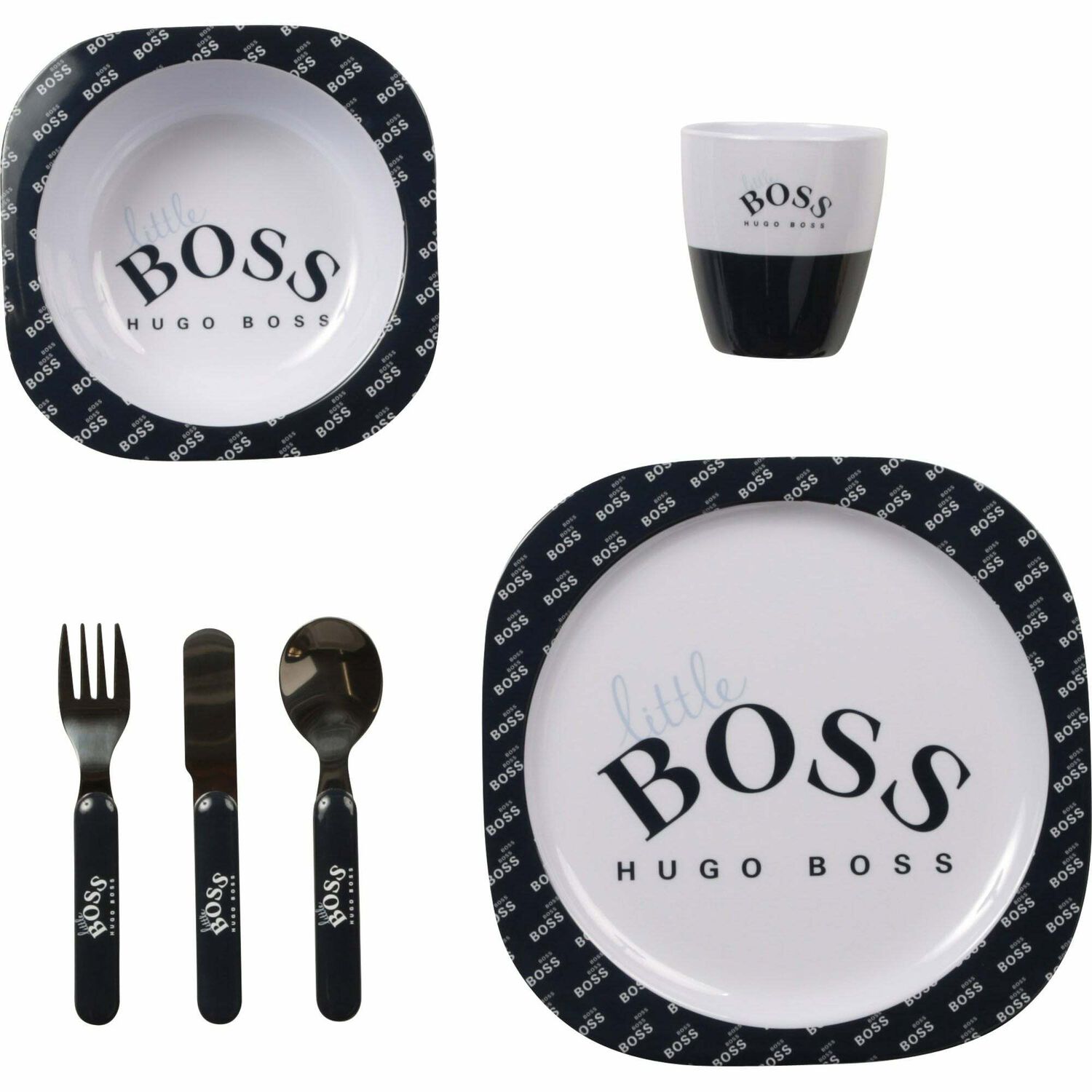 Baby Logo Dinner Set, 1, hi-res