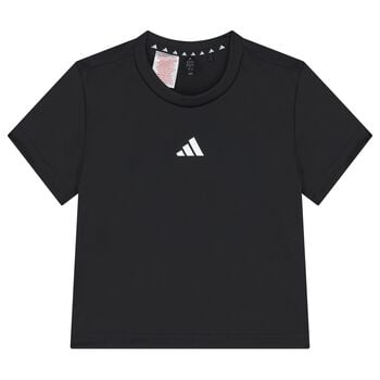 Girls Black Logo T-Shirt 