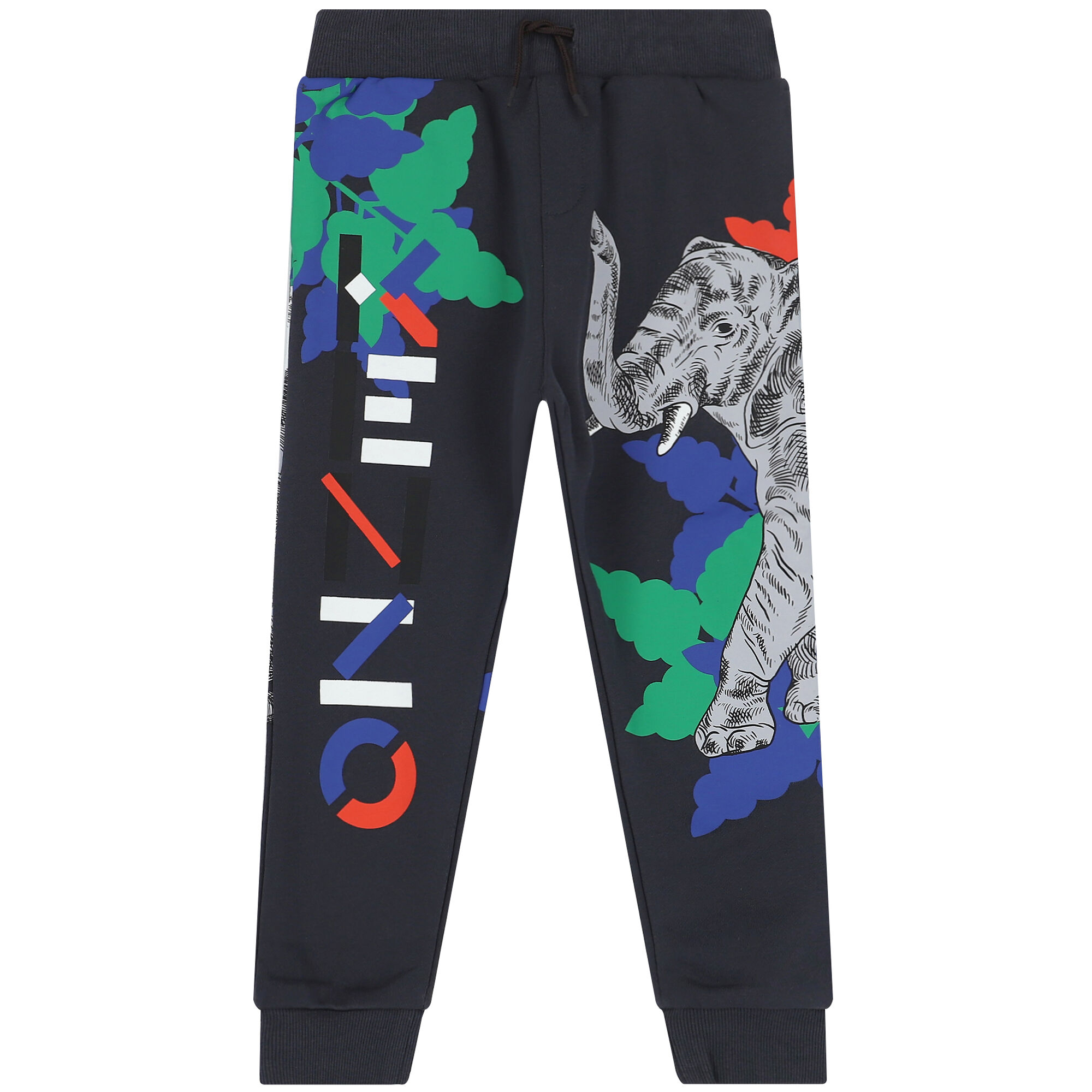 KENZO KIDS Boys Grey Logo Joggers Junior Couture UK