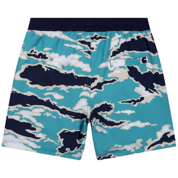 Boys Blue Logo Swim Shorts
