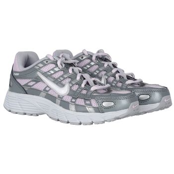 Girls Grey & Pink P-6000 Trainers