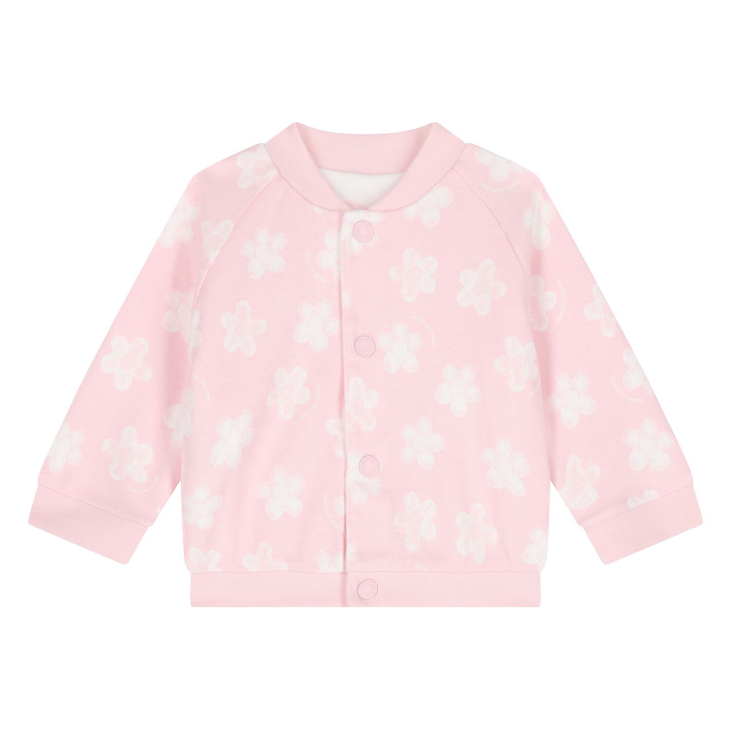 Younger Girls Reversible Pink & White Tracksuit Set, 1, hi-res