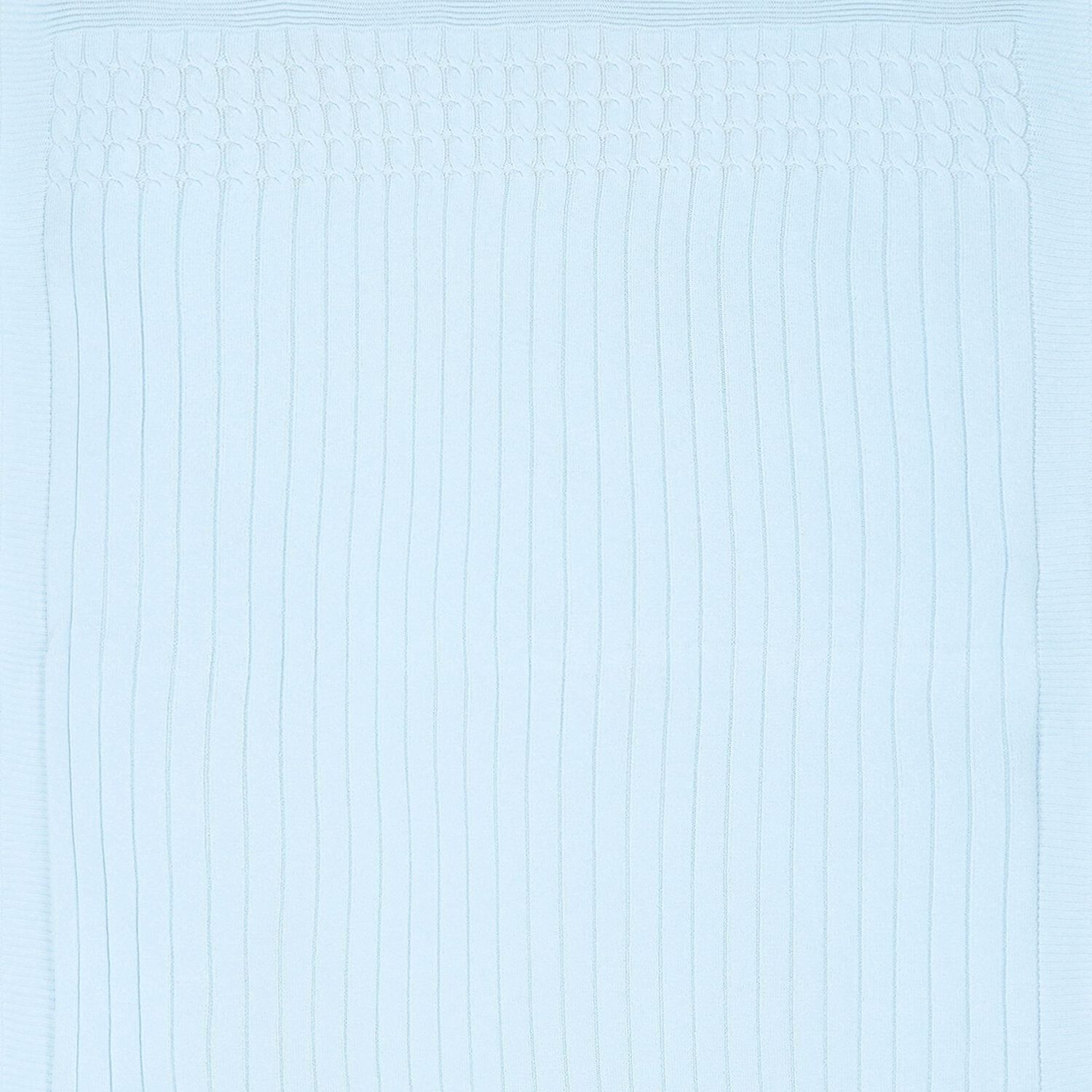 Baby Boys Blue Knit Blanket, 2, hi-res