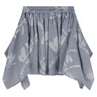 Girls Blue Dragonflies Skirt, 1, hi-res