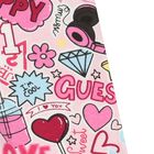 Girls Pink Logo Heart Leggings, 1, hi-res