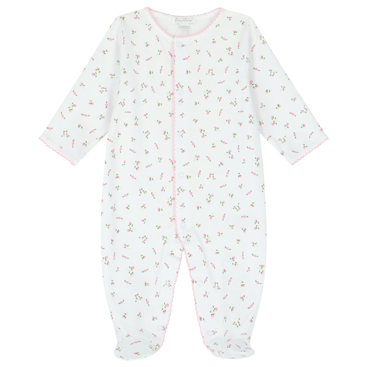 Baby Girls White & Pink Babygrow Roses Gift Set, 1, hi-res image number null