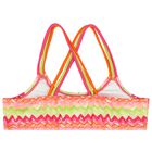 Girls Orange & Green Zig zag Bikini, 1, hi-res