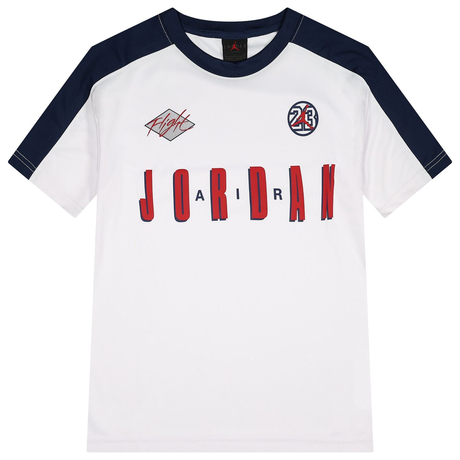 Boys White Jordan T-Shirt, 1, hi-res
