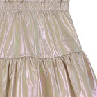 Girls Gold Logo Skirt, 1, hi-res