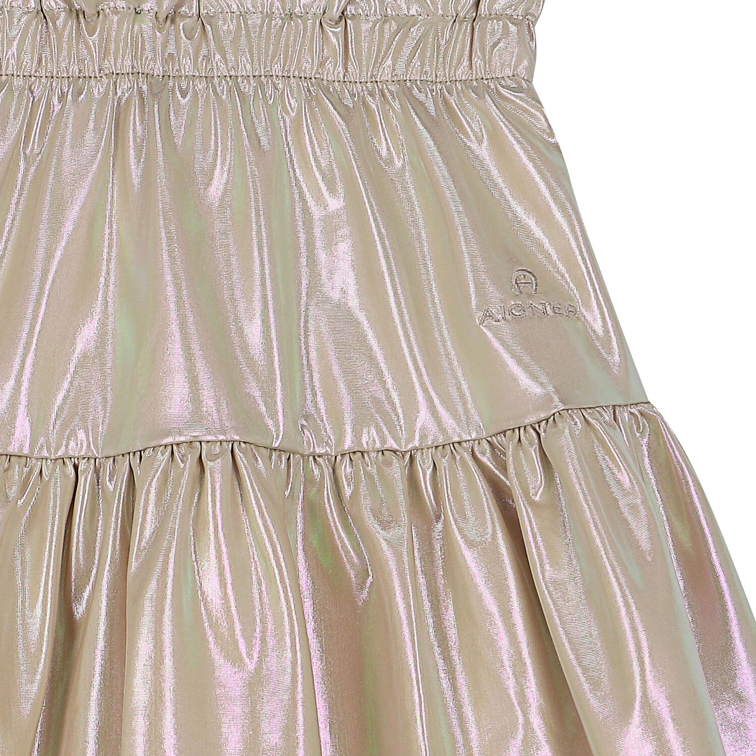 Girls Gold Logo Skirt, 1, hi-res