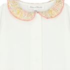 Baby Girls Ivory & Pink Liberty Babygrow, 2, hi-res