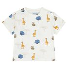 Younger Boys White, Orange & Blue Shorts Set, 2, hi-res