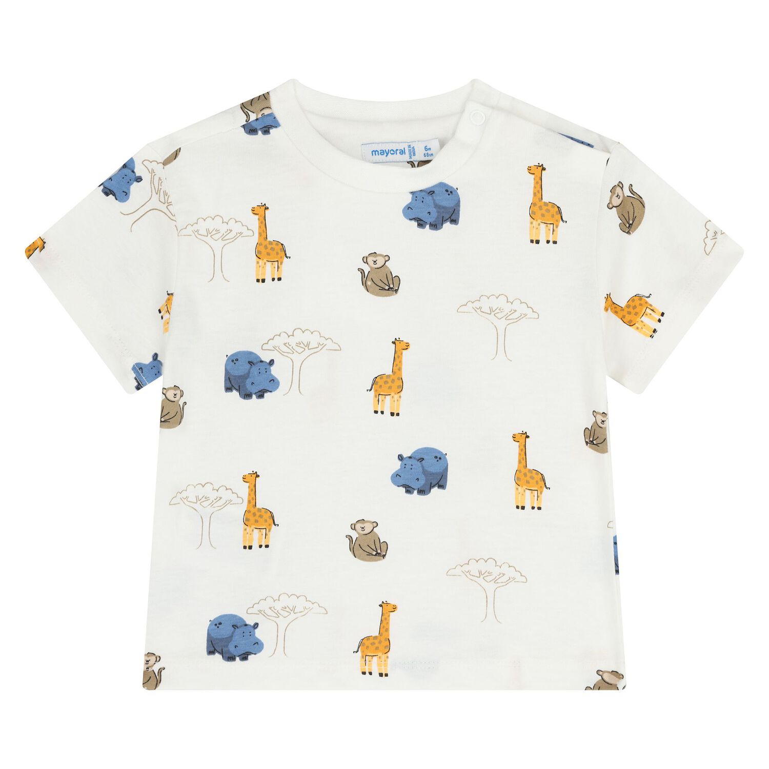 Younger Boys White, Orange & Blue Shorts Set, 2, hi-res