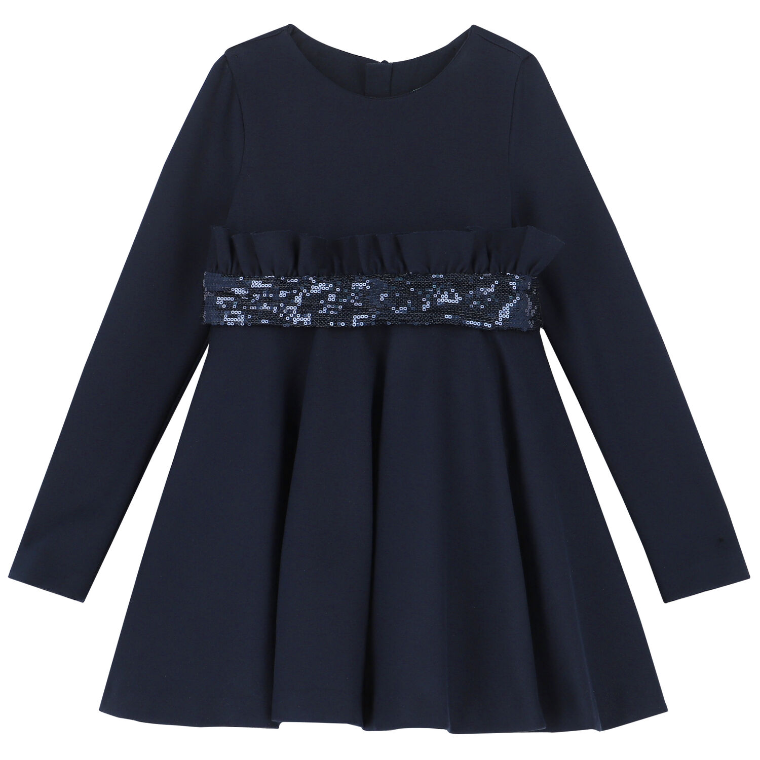 Girls Navy Embellished Dress, 1, hi-res image number null