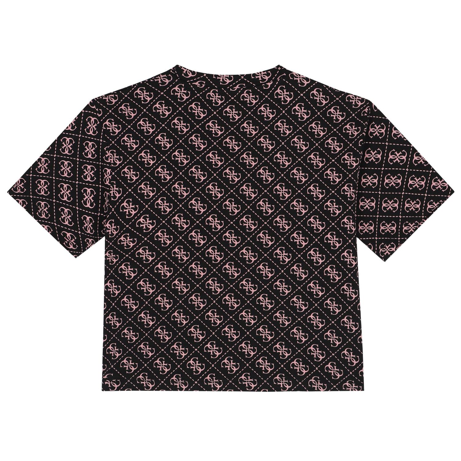 Girls Black Logo T-Shirt, 4, hi-res image number null