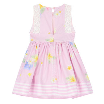 Girls Pink Floral Dress