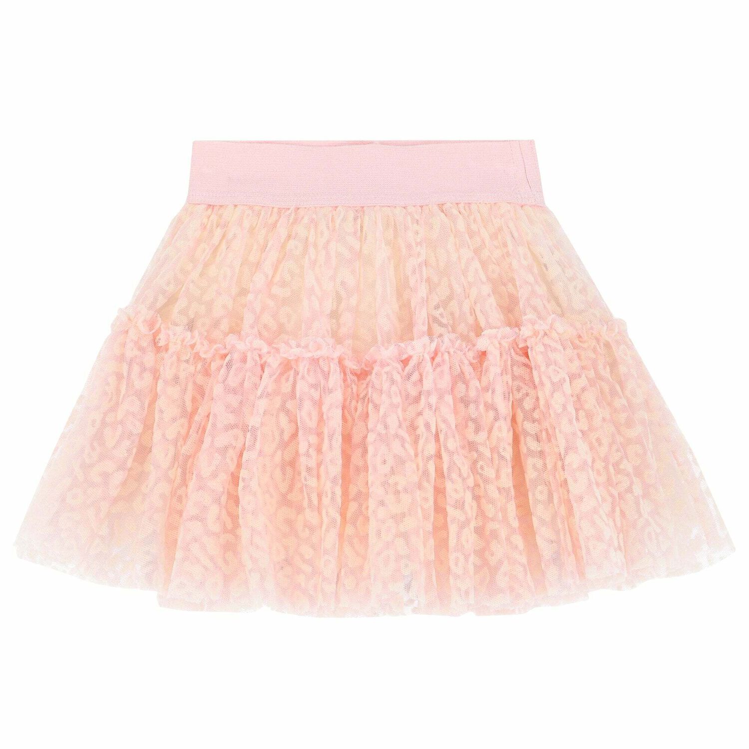 Younger Girls Pink Tulle Skirt, 1, hi-res
