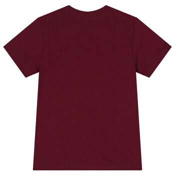 Boys Burgundy Logo T-Shirt
