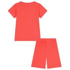 Girls Red Hello Kitty Shorts Set, 1, hi-res
