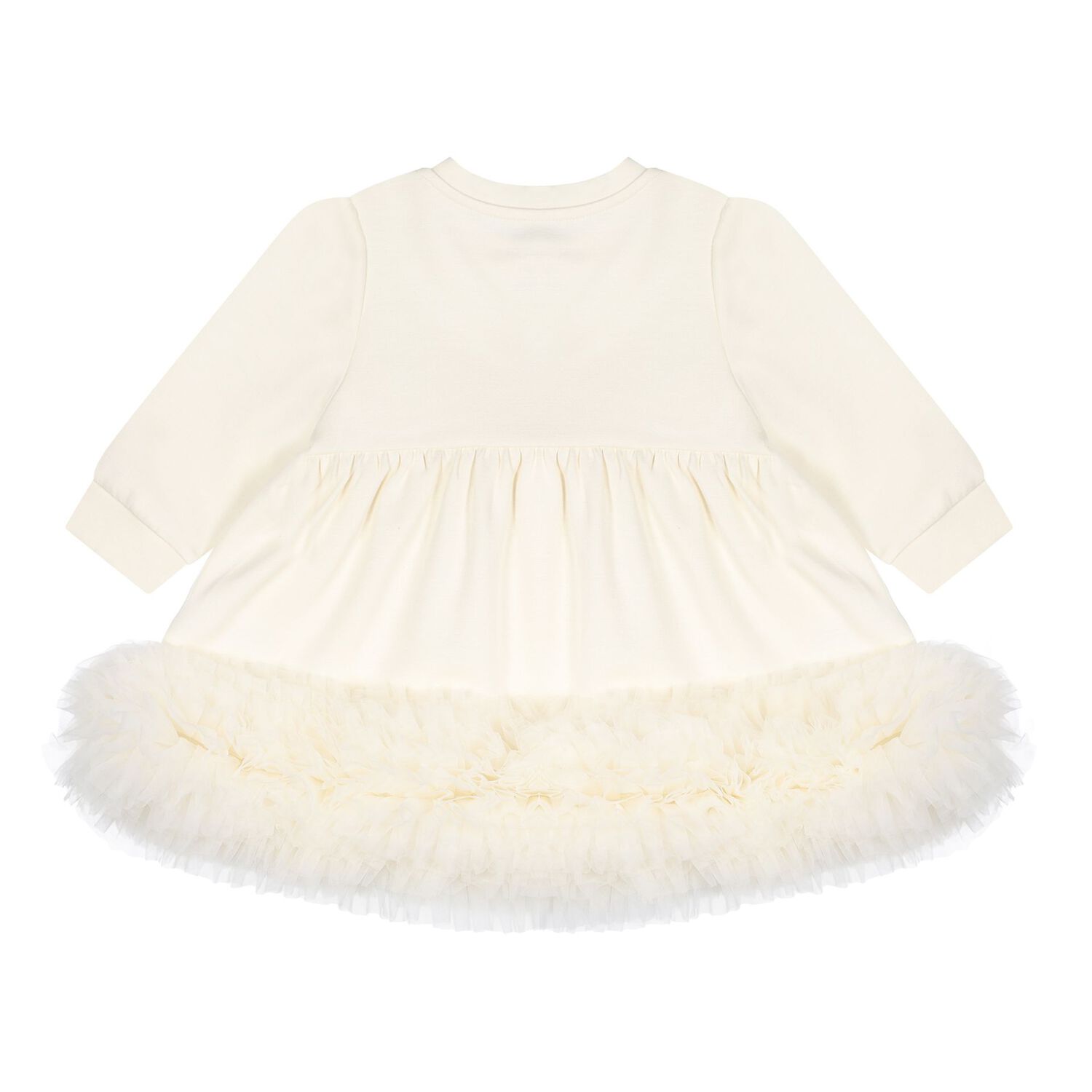 Baby Girls Yellow Tulle Ruffle Hem Dawn Dress, 2, hi-res