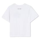 Girls White Logo Flower Flowers, 1, hi-res