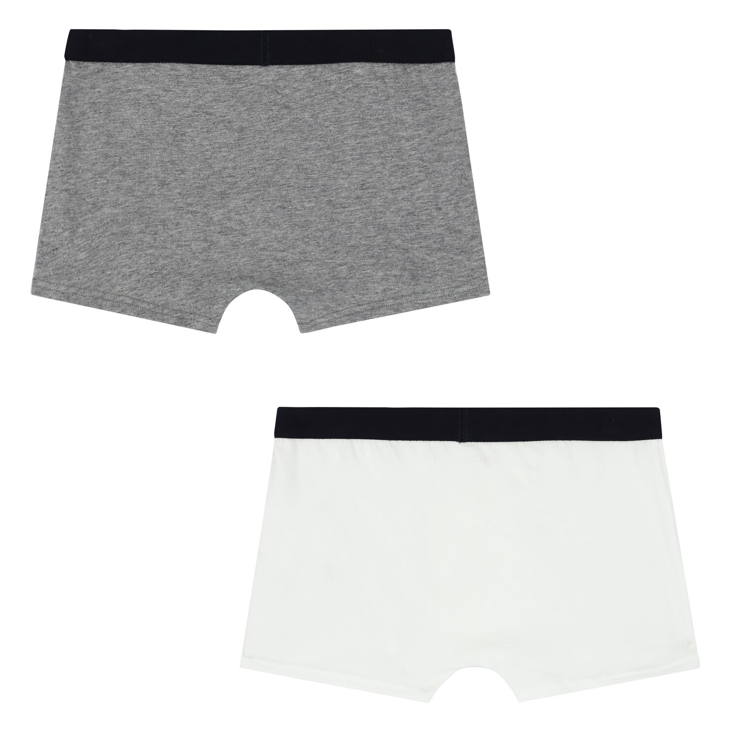 Boys White & Grey Boxer Shorts (2-Pack), 2, hi-res