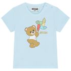 Blue Teddy Bear Logo Shorts Set, 1, hi-res