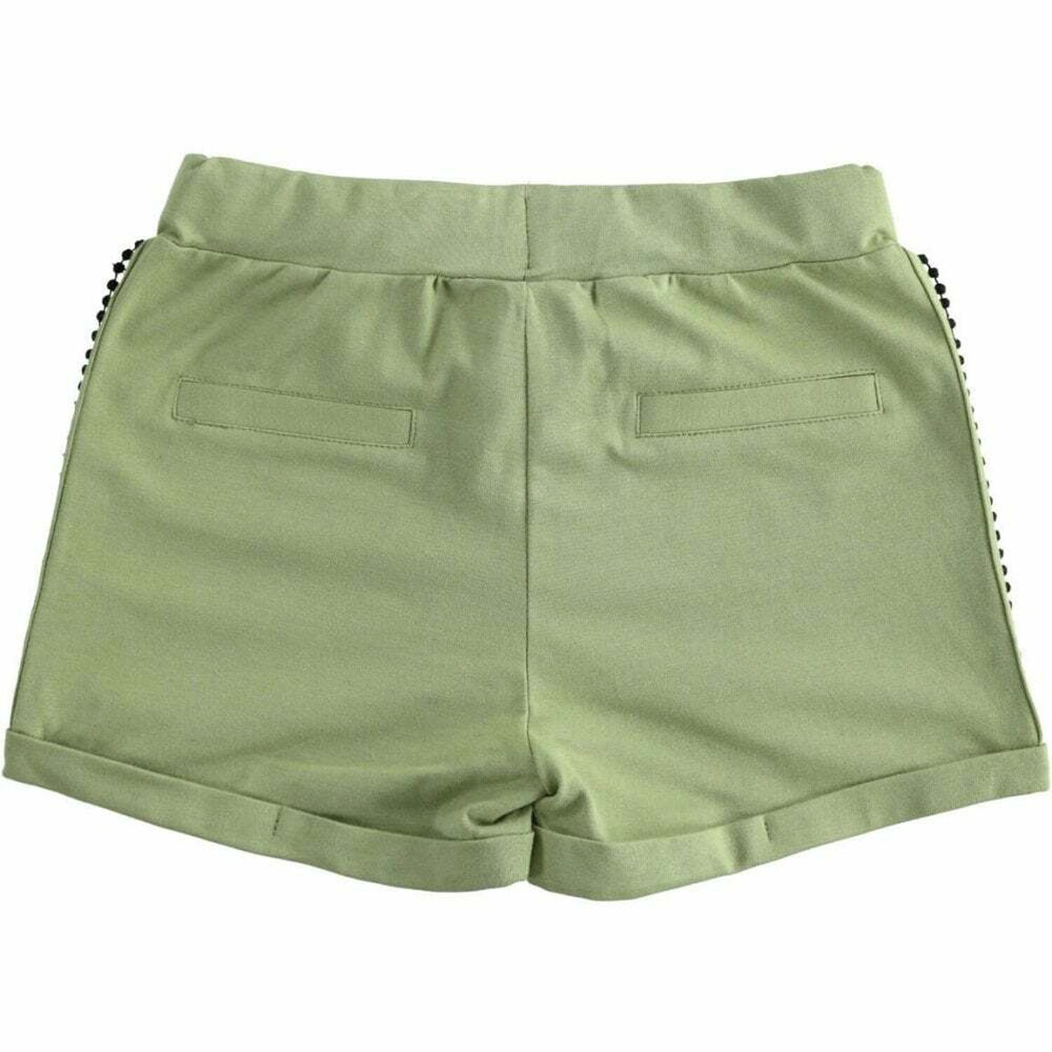 Girls Green Shorts, 1, hi-res
