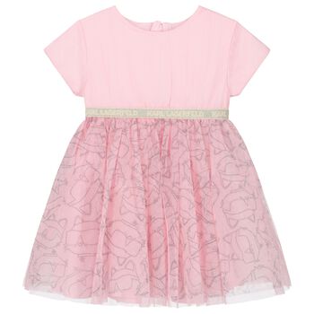 Girls Pink Tulle Choupette Dress
