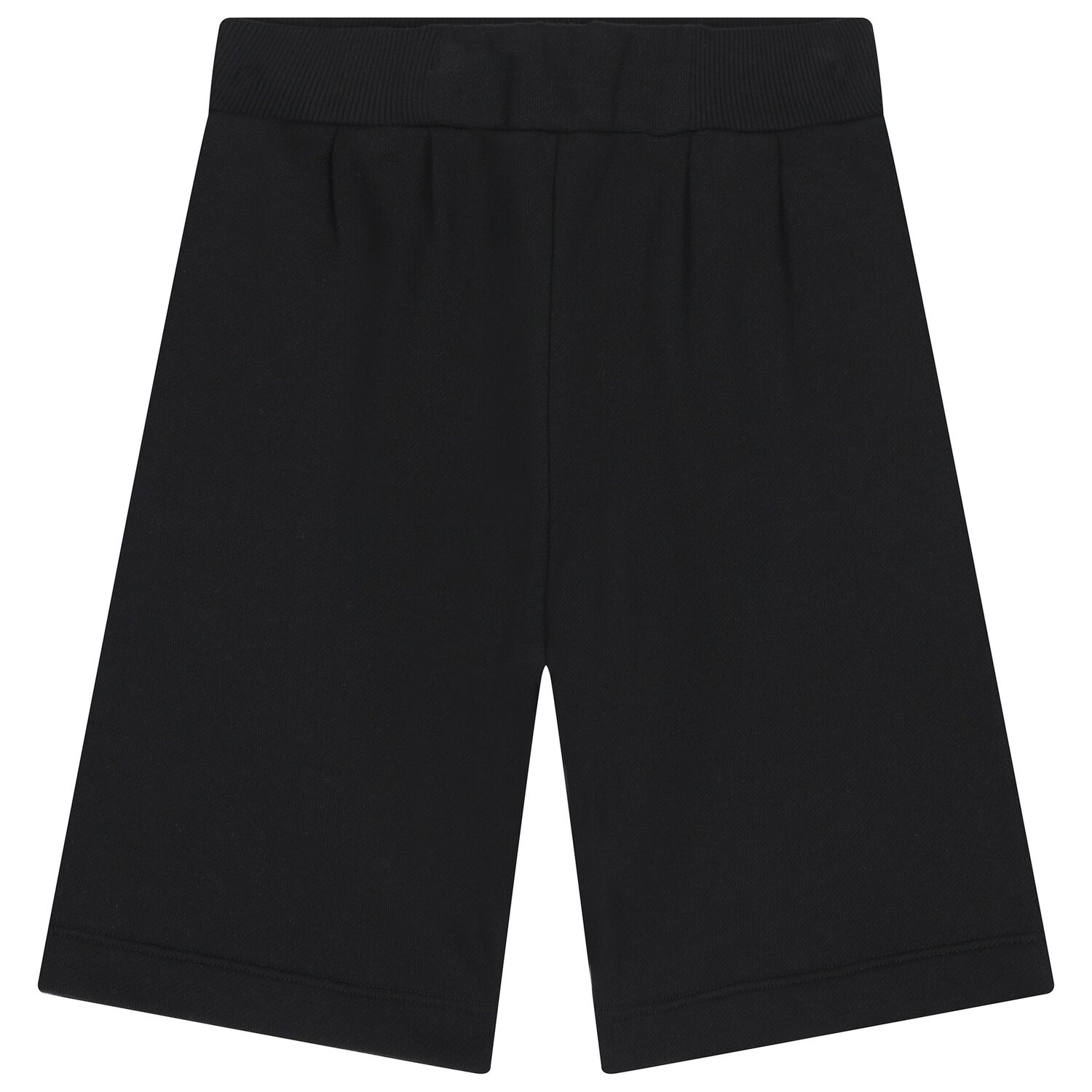 Black Monogram Logo Shorts, 1, hi-res